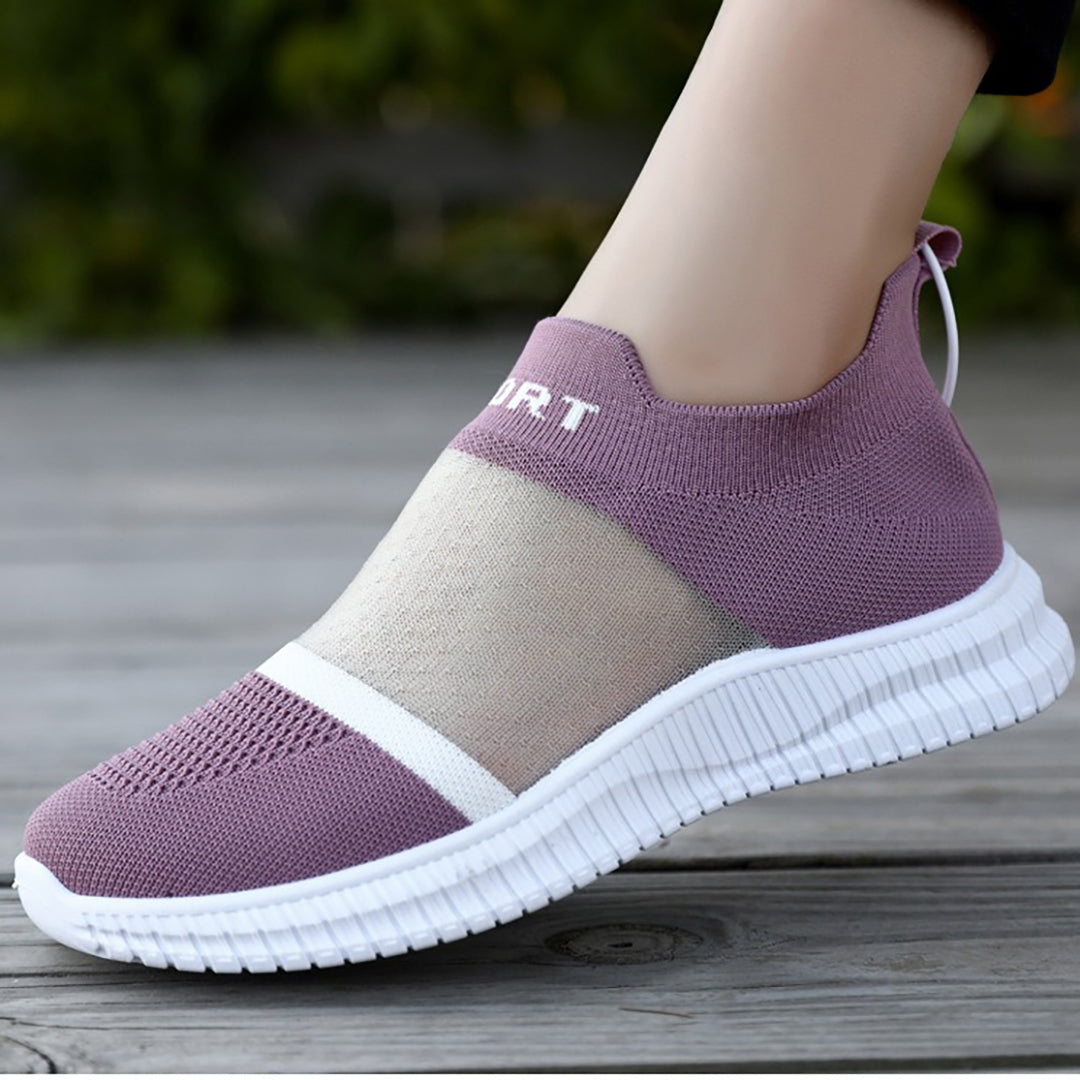 Schoenen met een gevoel van blote voeten: ademend, gebreid gaas, zachte zool