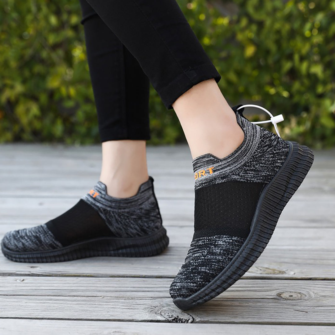 Schoenen met een gevoel van blote voeten: ademend, gebreid gaas, zachte zool