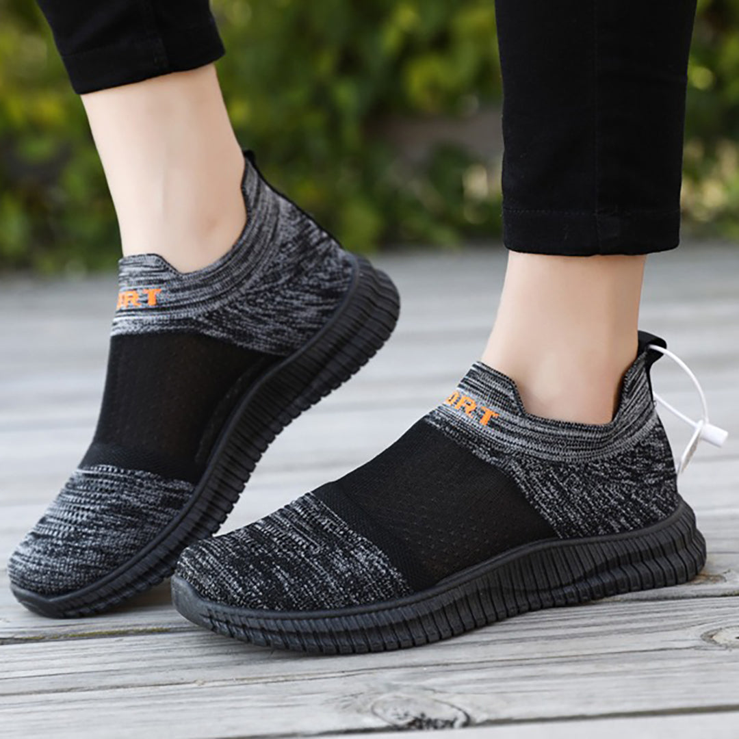 Schoenen met een gevoel van blote voeten: ademend, gebreid gaas, zachte zool