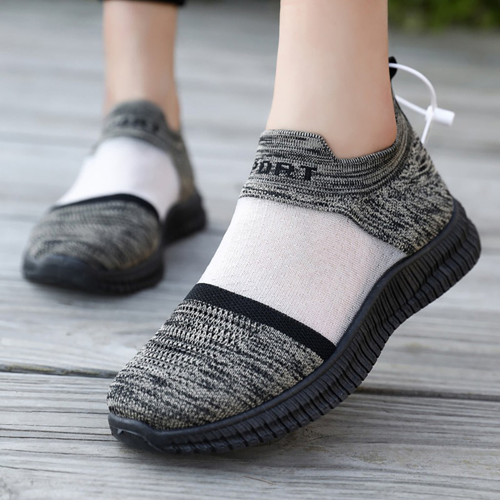 Barfußgefühl-Bewegungsschuhe: Atmungsaktiv, Gestricktes Netz, Weichsohle
