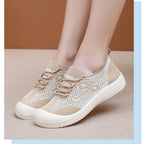 Mode-vorausAtmungsaktive Rundspitz-Schuhe mit Mesh-Obermaterial