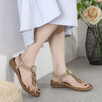 Mode-voraus x SIKETU Boho-Chic Sandalen mit Strasssteinen