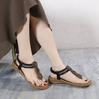 Mode-voraus x SIKETU Boho-Chic Sandalen mit Strasssteinen