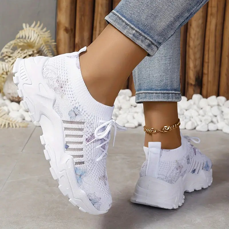 Damenschuhe mit Schmetterlingsmuster