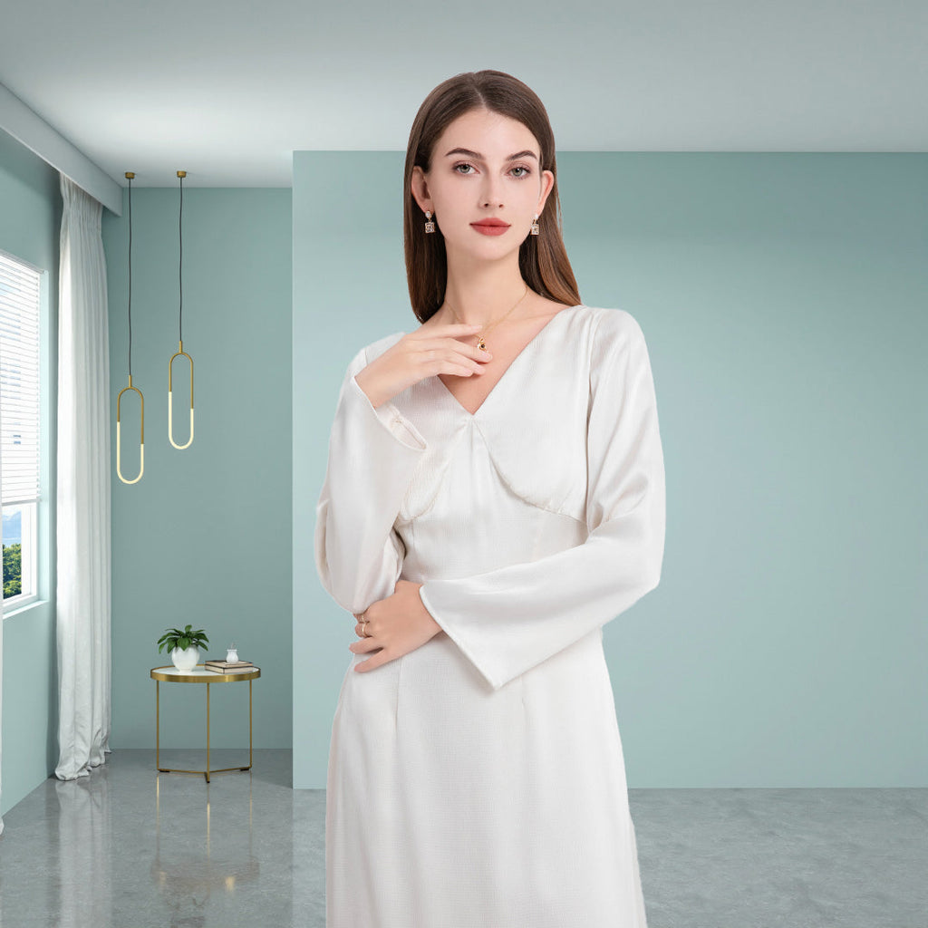 DINADD® Mit unregelmäßiger Avantgarde-Silhouette Anmutiges Freizeitkleid