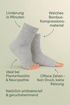 BambooFit Kompressionsstrümpfe – Natürliche Linderung bei schmerzenden Füßen, hochwertige Bambusfasern