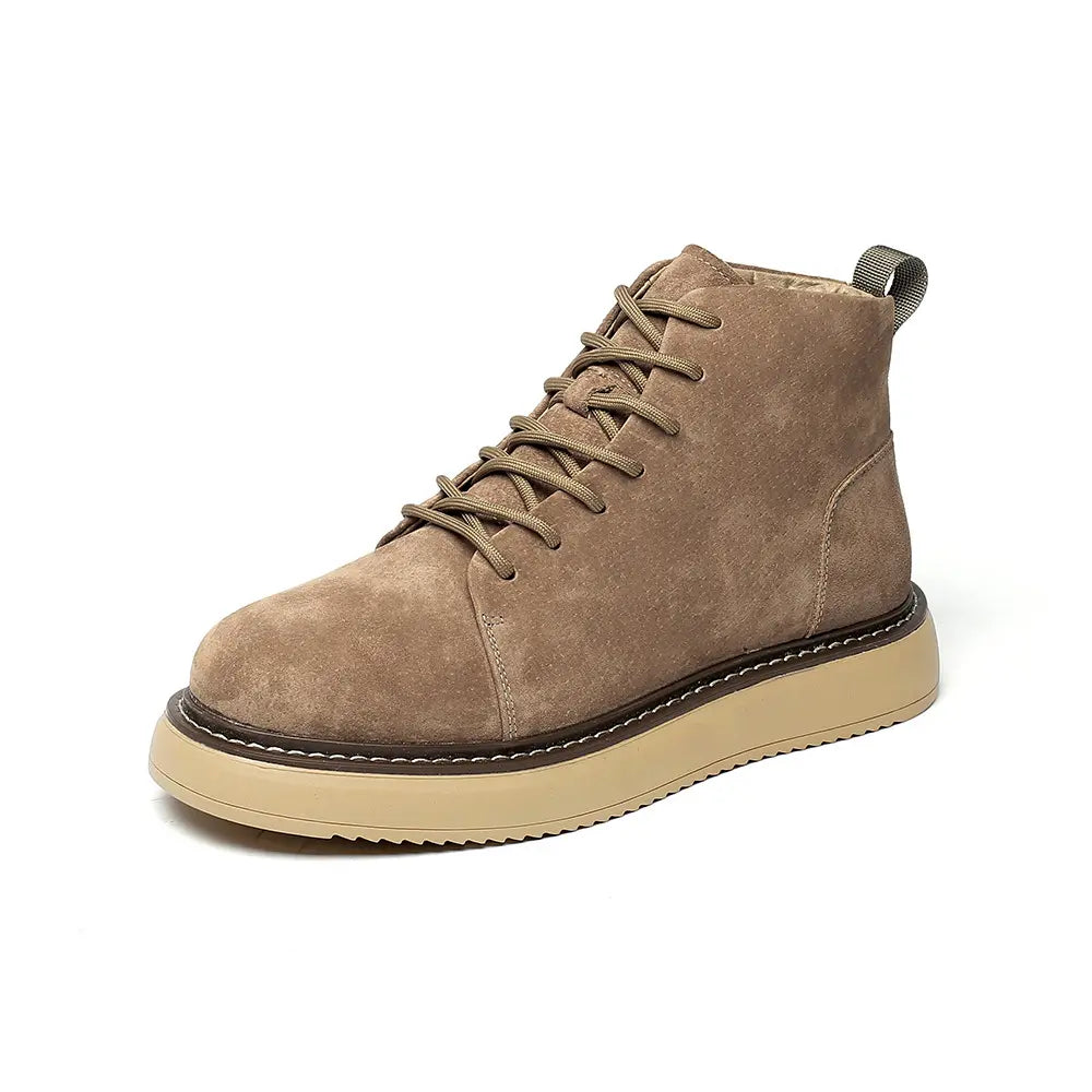 Herren-Wüstenstiefel 2025 – Leder, High-Top, Britischer Stil