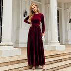 Samt-Langkleid | Zeitlose Eleganz neu interpretiert