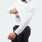 Herren Langarmhemd mit Vier-Wege-Stretch - knitterarm & pflegeleicht