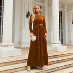 Samt-Langkleid | Zeitlose Eleganz neu interpretiert