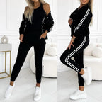 Dreiteiliges Set aus Baseballjacke & hose für Damen💞