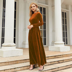 Samt-Langkleid | Zeitlose Eleganz neu interpretiert