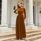 Samt-Langkleid | Zeitlose Eleganz neu interpretiert