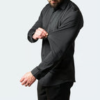 Herren Langarmhemd mit Vier-Wege-Stretch - knitterarm & pflegeleicht