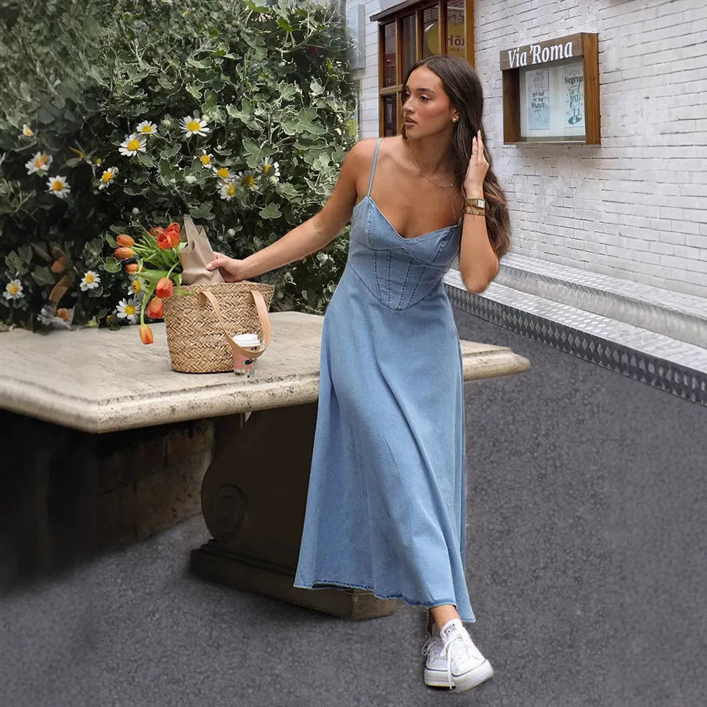 ✨ Retro-Denim Trägerkleid: Der Blickfang für deine Alltagsoutfits ✨