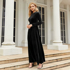 Samt-Langkleid | Zeitlose Eleganz neu interpretiert
