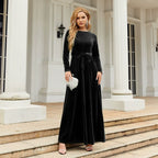 Samt-Langkleid | Zeitlose Eleganz neu interpretiert
