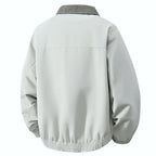 Kontrast-Farben Karo-Jacke Herren mit Klappenkragen | Utility-Stil | Neuheit Herbst/Winter