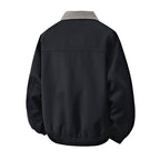 Kontrast-Farben Karo-Jacke Herren mit Klappenkragen | Utility-Stil | Neuheit Herbst/Winter