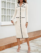 Strickkleid im Chanel-Style | Zeitlose Eleganz für den Alltag