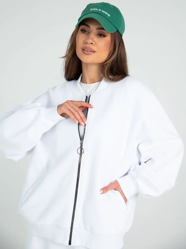 Sanfte Note - Freizeit-Sportset (Jacke + Weite Hose)