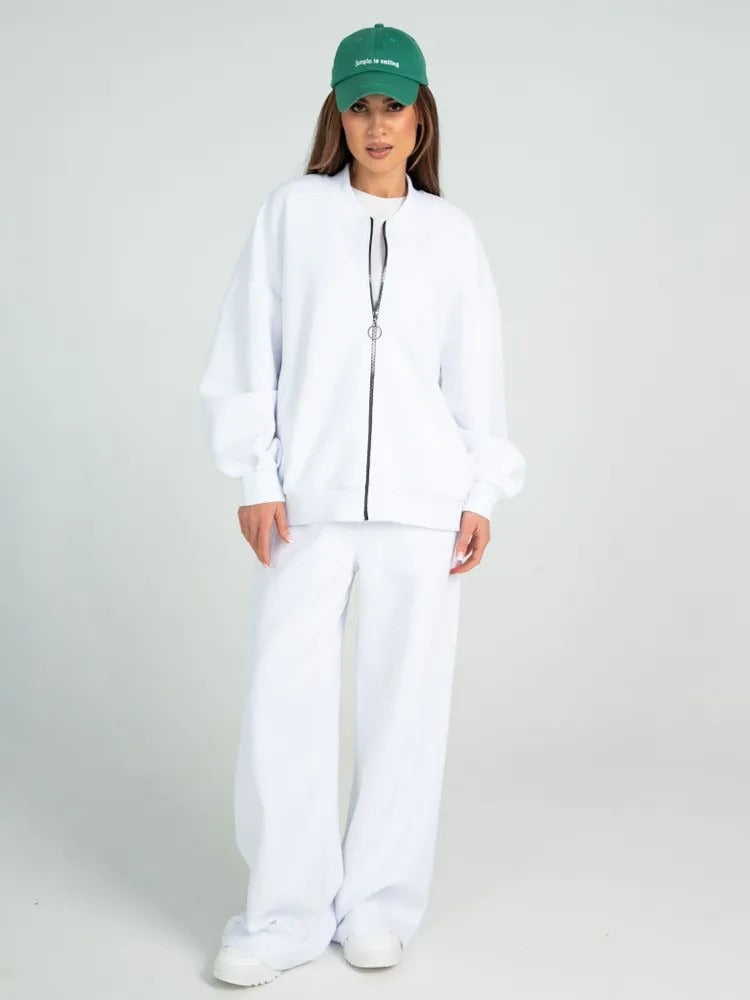 Sanfte Note - Freizeit-Sportset (Jacke + Weite Hose)