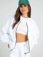 Sanfte Note - Freizeit-Sportset (Jacke + Weite Hose)
