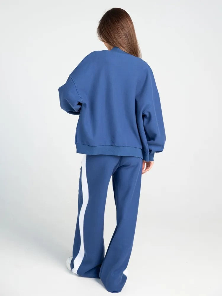 Sanfte Note - Freizeit-Sportset (Jacke + Weite Hose)