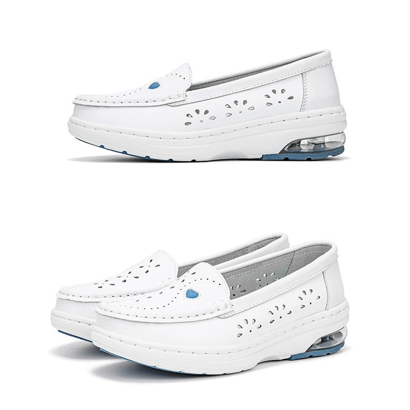 Weiße Fußpflege-Schuhe für den Alltag: Empfohlen vom Pflegepersonal!