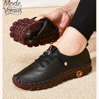 Mode-Voraus Bequeme Freizeit-Flachschuhe mit Handnaht und weicher Sohle